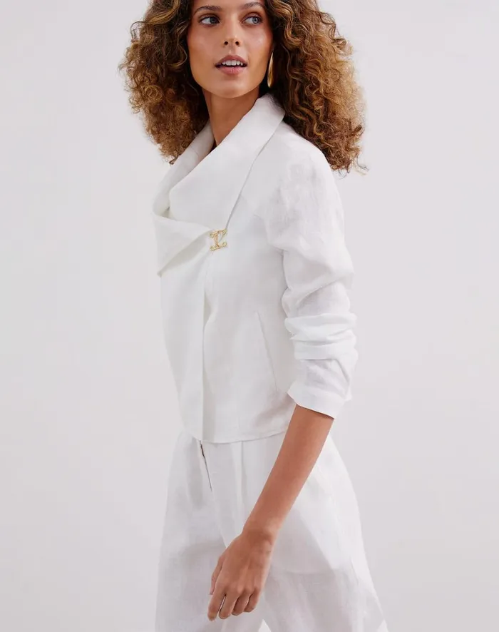 Women ViX Paula Hermanny Tops Mina Jacket 8211 Off White