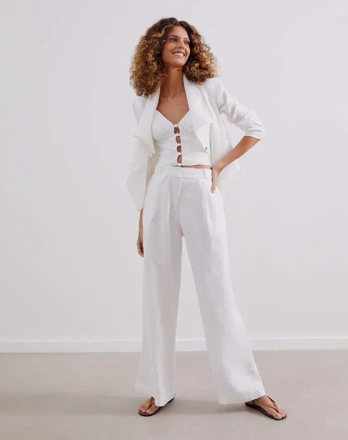 Women ViX Paula Hermanny Tops Mina Jacket 8211 Off White