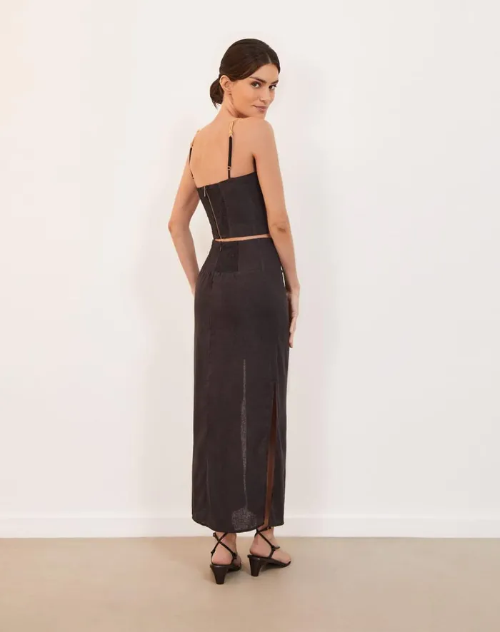 Women ViX Paula Hermanny Tops Sakura Detail Top 8211 Black