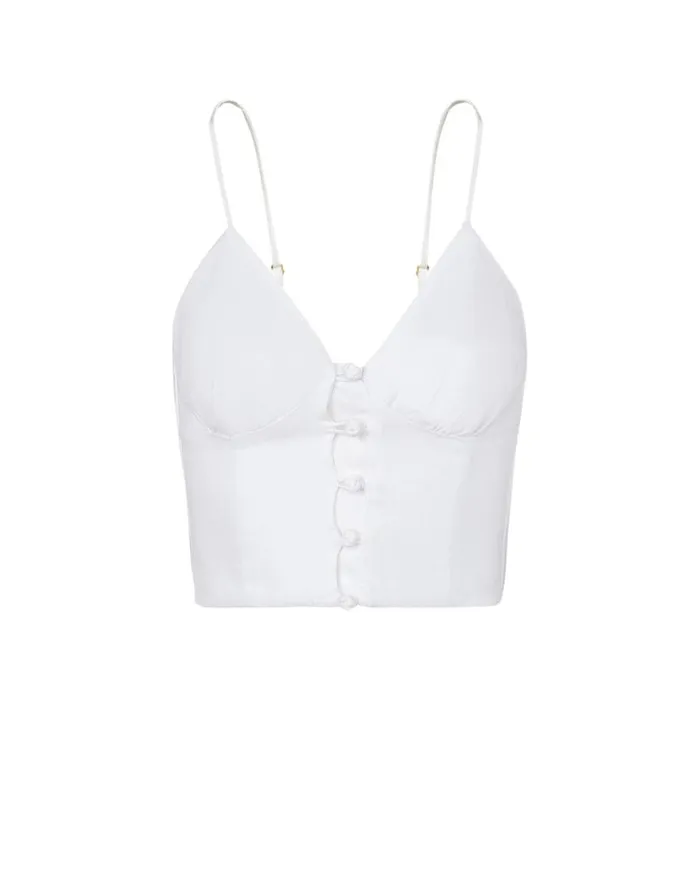 Women ViX Paula Hermanny Tops Wendy Top 8211 Off White