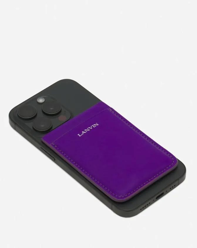 Women Wallets and Small Leather Goods Lanvin Magnetic Leather Cardholder Anemone Women Wallets and Small Leather Goods Lanvin Magnetic Leather Cardholder Anemone