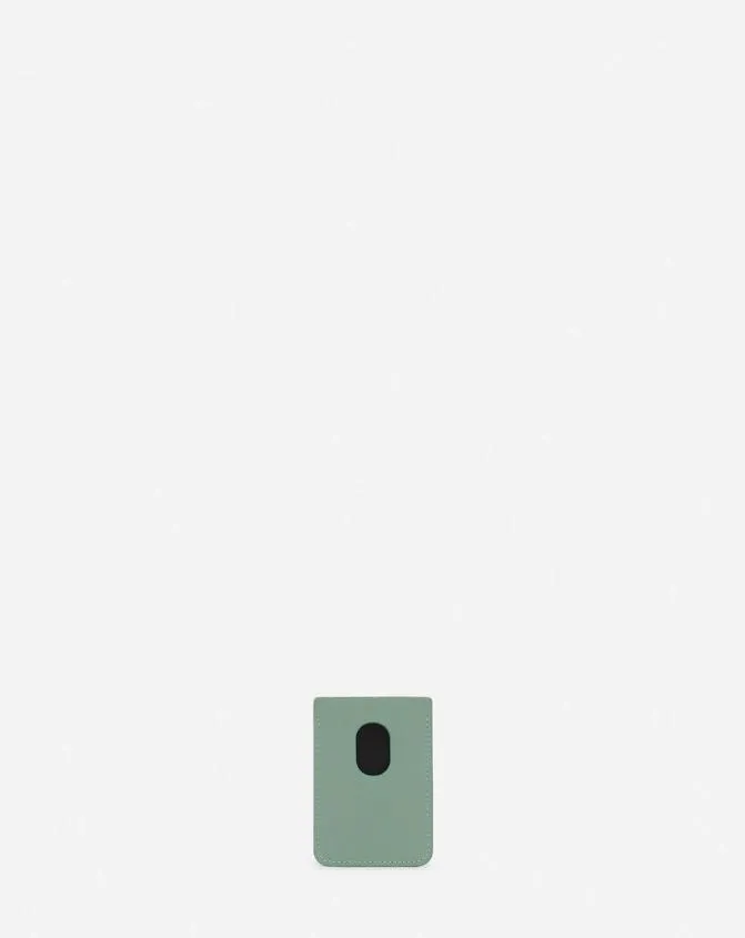 Women Wallets and Small Leather Goods Lanvin Magnetic Leather Cardholder Vert De Gris Women Wallets and Small Leather Goods Lanvin Magnetic Leather Cardholder Vert De Gris