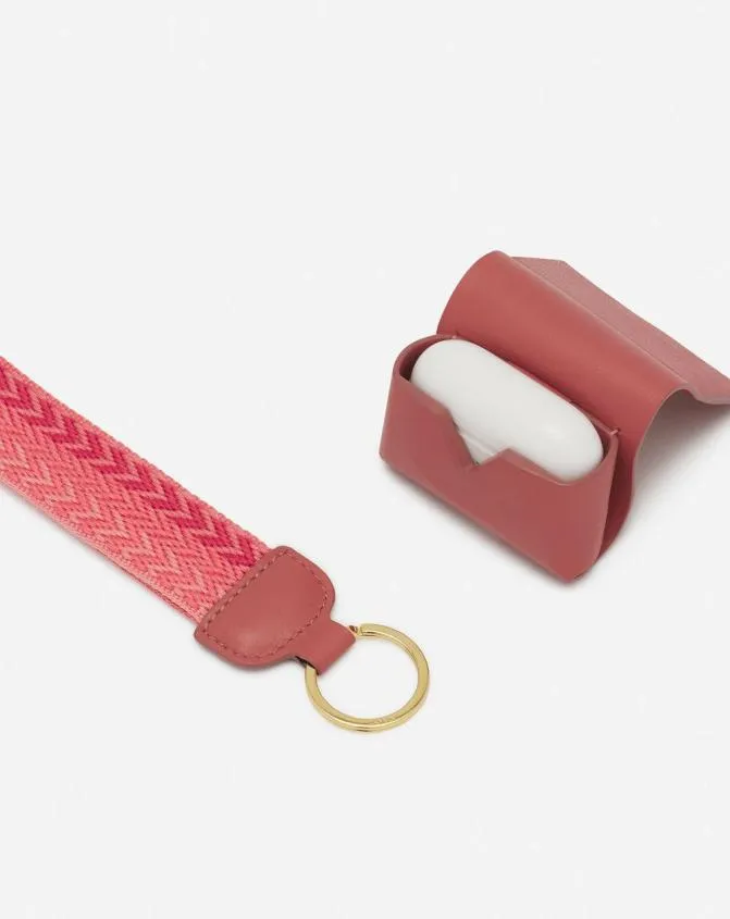 Women Wallets and Small Leather Goods Lanvin Signature Leather Case For Airpods Pro Litchi