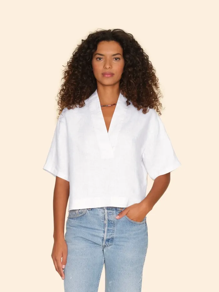 Women White Aven Top Tops XRENA