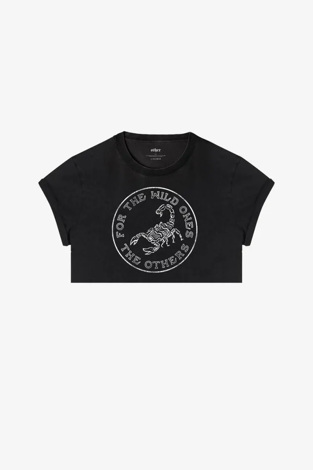 Women Wild Ones Scorpion Cropped Rocker Tee OTHER TEES