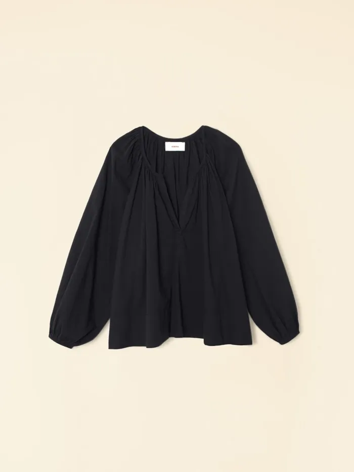 Women XRENA Black Harris Top Tops