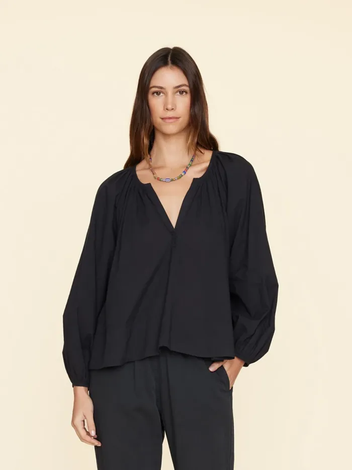 Women XRENA Black Harris Top Tops Women XRENA Black Harris Top Tops