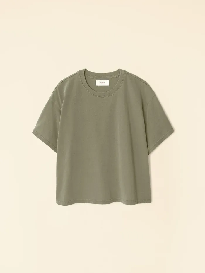 Women XRENA Dune Green Palmer Tee Sweats and Tees Women XRENA Dune Green Palmer Tee Sweats and Tees