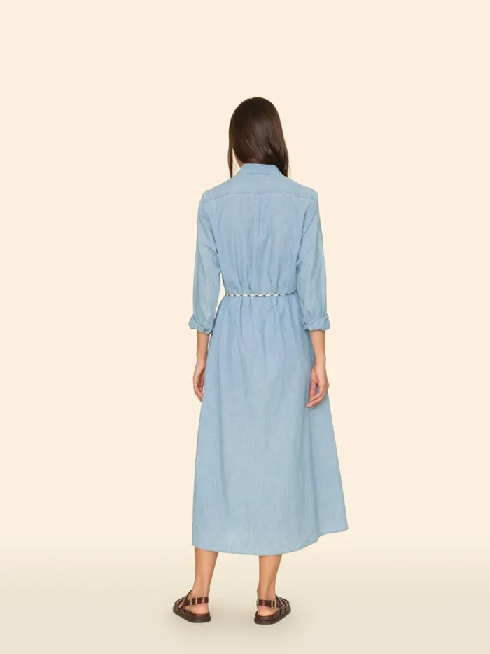 Women XRENA Dusty Blue Bowen Dress Dresses Women XRENA Dusty Blue Bowen Dress Dresses