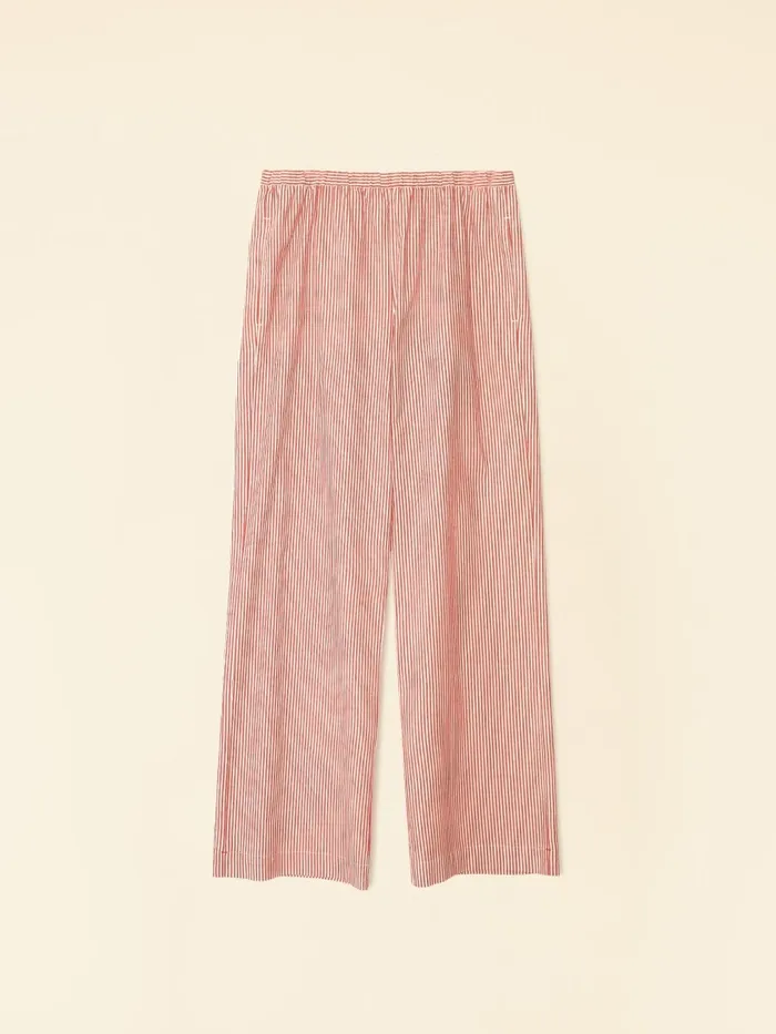 Women XRENA Red White Piper Pant Pants and Jumpsuits