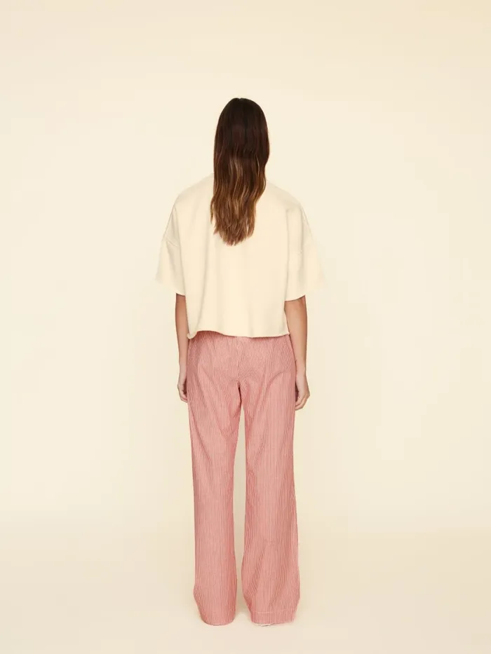 Women XRENA Red White Piper Pant Pants and Jumpsuits Women XRENA Red White Piper Pant Pants and Jumpsuits
