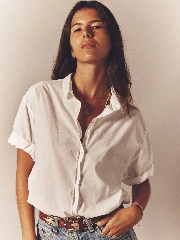 Women XRENA White Channing Shirt Shirts