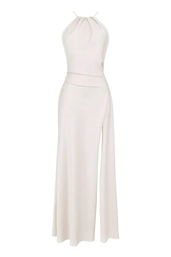 Women Zanab Ivory Thigh Slit Maxi Dress House Of CB Dresses