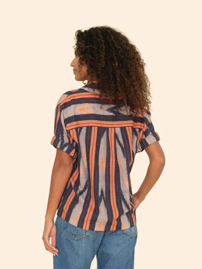 XRENA Flame Orange Avery Top Women Tops XRENA Flame Orange Avery Top Women Tops