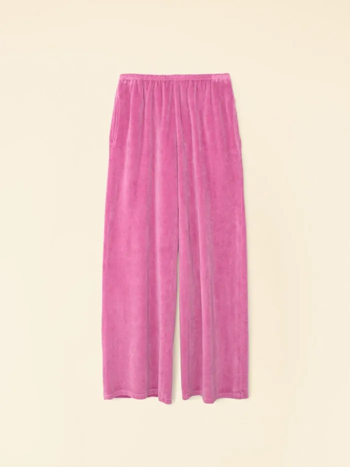 XRENA French Rose Mavis Velour Sweatpant Women Sweats and Tees