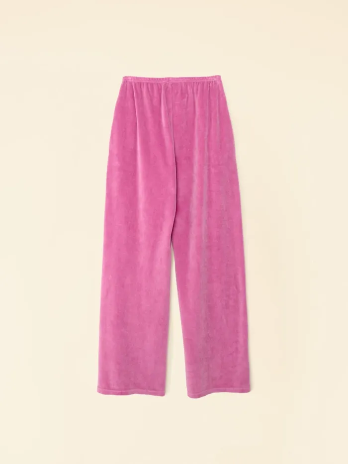 XRENA French Rose Mavis Velour Sweatpant Women Sweats and Tees XRENA French Rose Mavis Velour Sweatpant Women Sweats and Tees