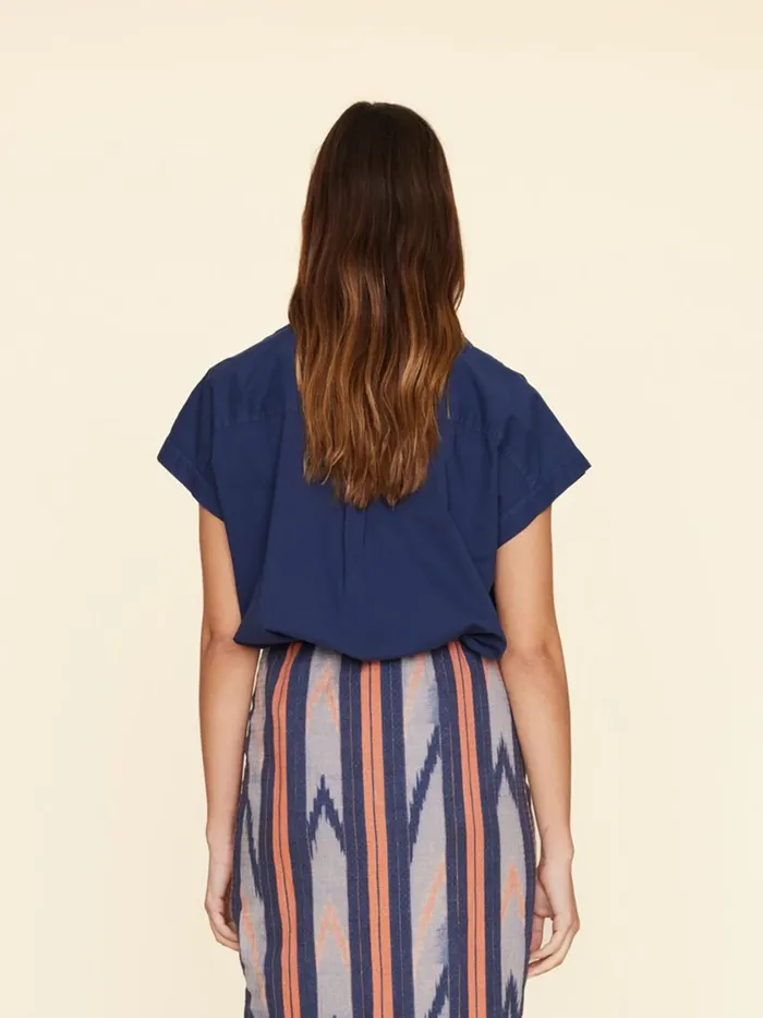 XRENA Navy Homer Shirt Women Shirts XRENA Navy Homer Shirt Women Shirts