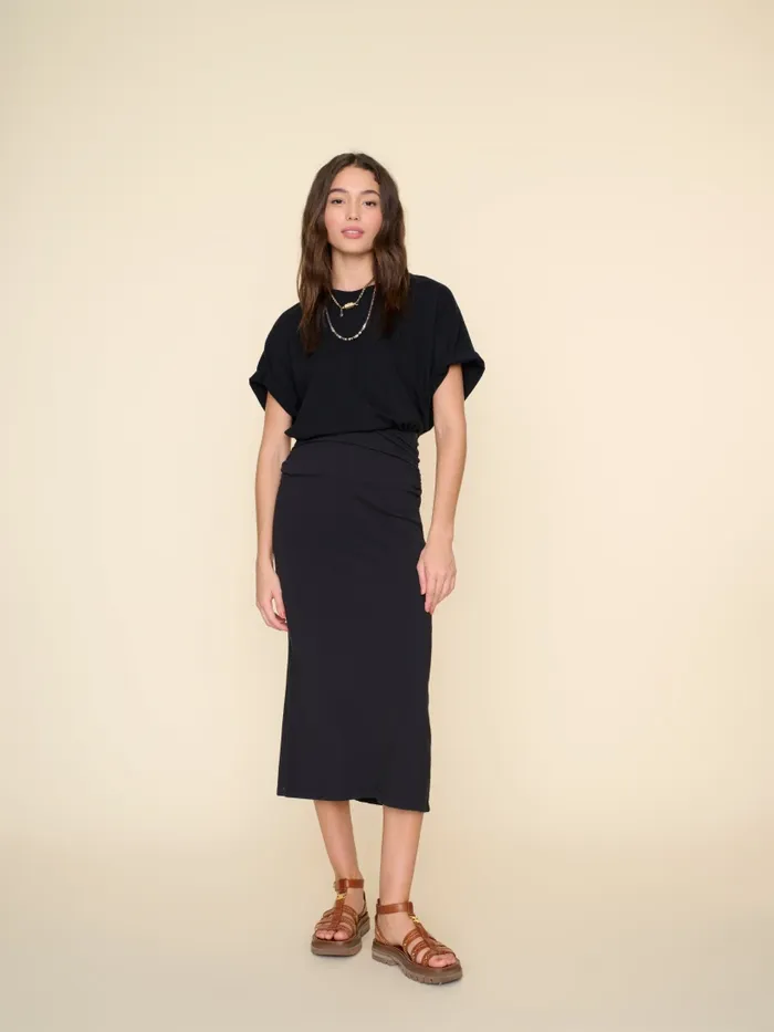 XRENA Skirts Women Black Lenny Skirt