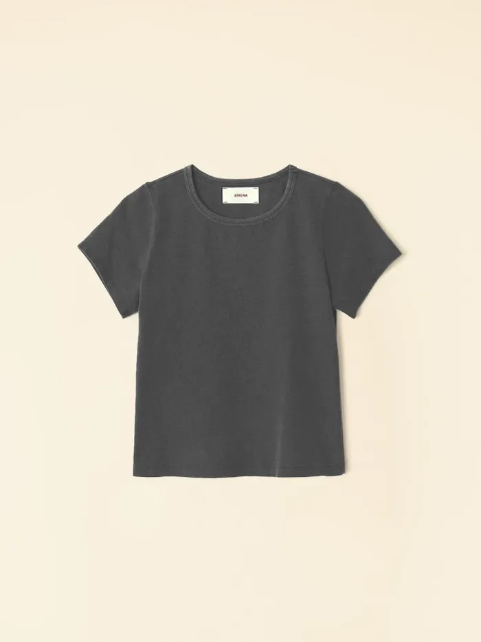 XRENA Vintage Black Pixie Tee Women Sweats and Tees XRENA Vintage Black Pixie Tee Women Sweats and Tees