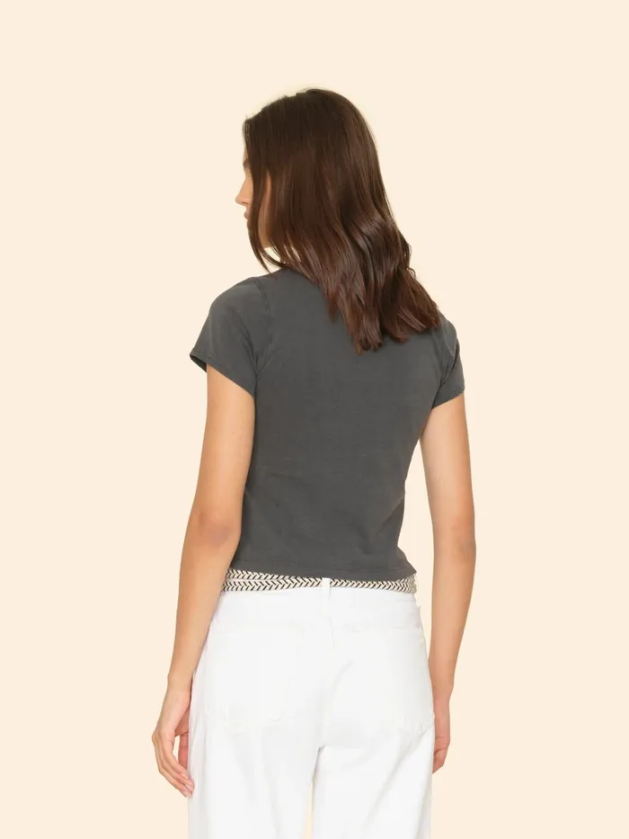 XRENA Vintage Black Pixie Tee Women Sweats and Tees XRENA Vintage Black Pixie Tee Women Sweats and Tees