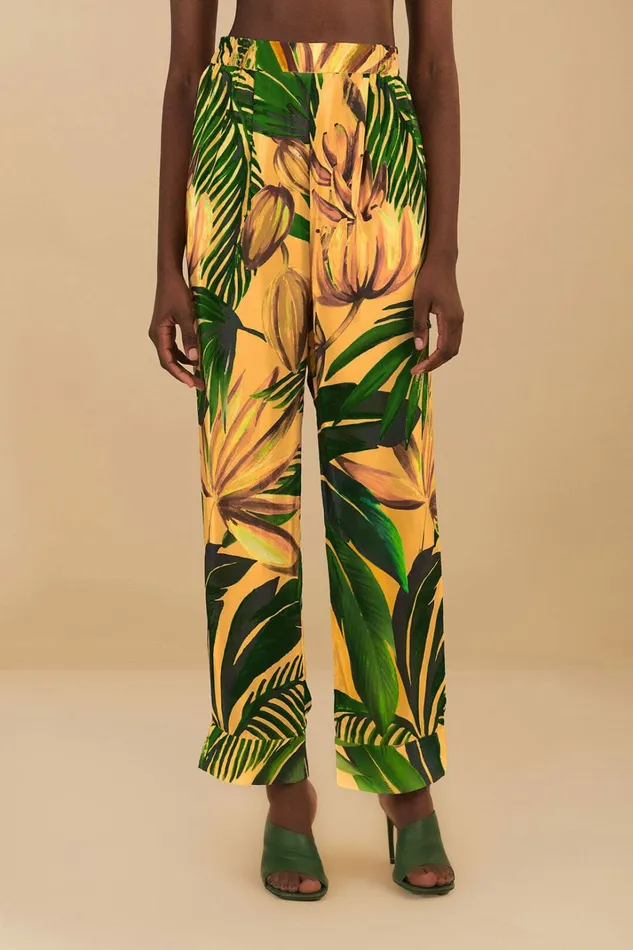 Yellow Bananart Pajama Pants Women FARM Rio Pants Yellow Bananart Pajama Pants Women FARM Rio Pants