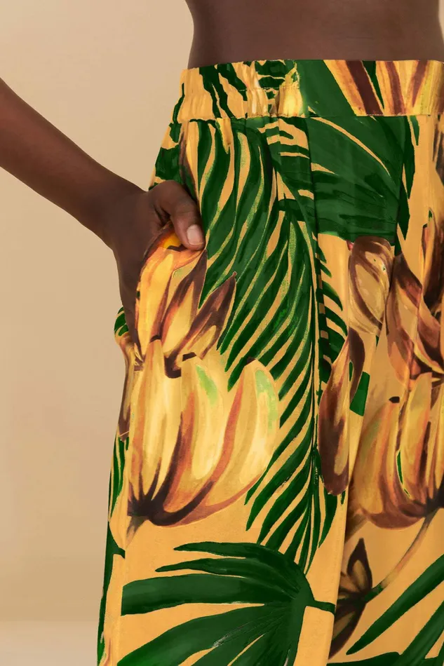 Yellow Bananart Pajama Pants Women FARM Rio Pants Yellow Bananart Pajama Pants Women FARM Rio Pants