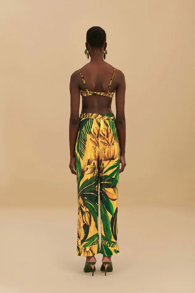 Yellow Bananart Pajama Pants Women FARM Rio Pants Yellow Bananart Pajama Pants Women FARM Rio Pants